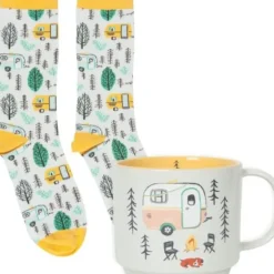 Danica Jubilee Mug & Socks Set - Happy Camper - Little Painter Art | Exploring the Endless Possibilities of Art| Hot