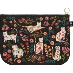 Danica Large Zipper Pouch - Catbloom - Little Painter Art | Exploring the Endless Possibilities of Art| Shop All