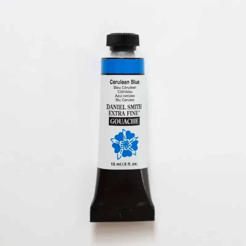 Daniel Smith Gouache 15ml Cerulean Blue 3 - Little Painter Art | Exploring the Endless Possibilities of Art| Shop All