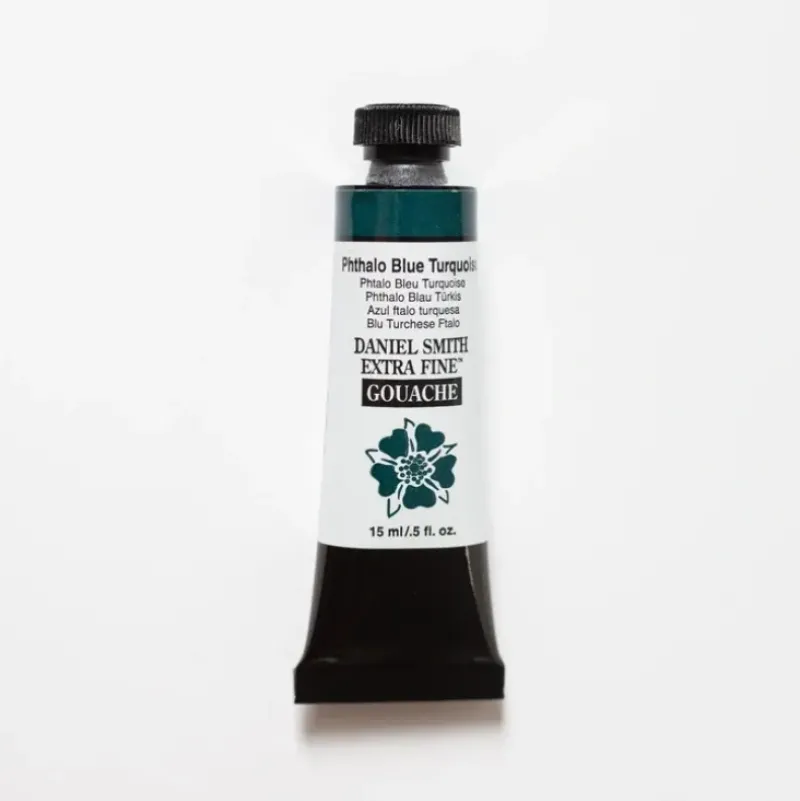 Daniel Smith Gouache 15ml Phthalo Blue Turquoise 2 - Little Painter Art | Exploring the Endless Possibilities of Art| Shop All