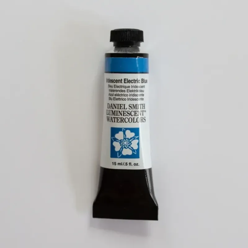 Daniel Smith Watercolor 15ml Iridescent Electric Blue 1 - Little Painter Art | Exploring the Endless Possibilities of Art| Pigment