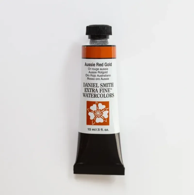 Daniel Smith Watercolor 15ml Extra Fine Aussie Red Gold 2 - Little Painter Art | Exploring the Endless Possibilities of Art| Pigment