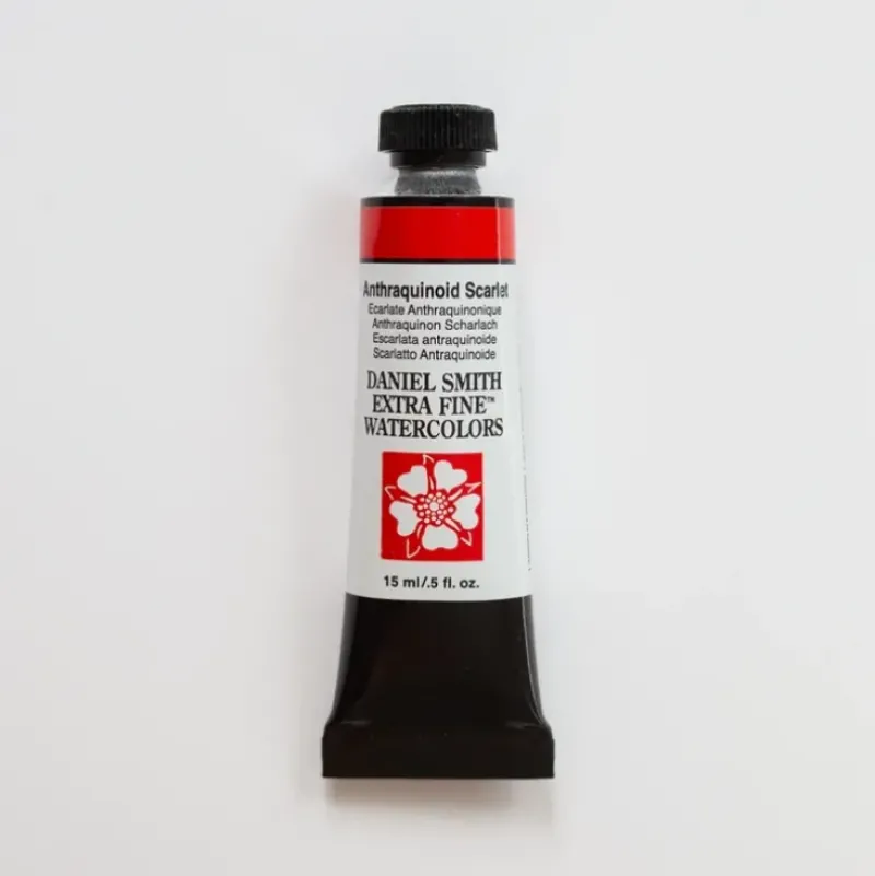 Daniel Smith Watercolor 15ml Extra Fine Anthraquinoid Scarlet 2 - Little Painter Art | Exploring the Endless Possibilities of Art| Pigment