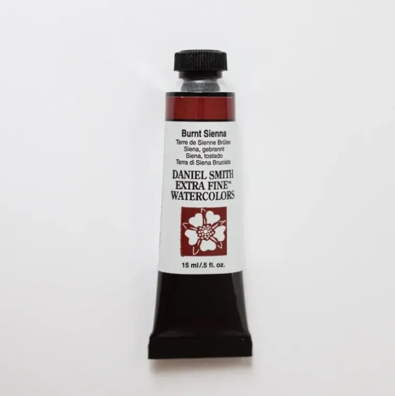 Daniel Smith Watercolor 15ml Extra Fine Burnt Sienna 1 - Little Painter Art | Exploring the Endless Possibilities of Art| Pigment