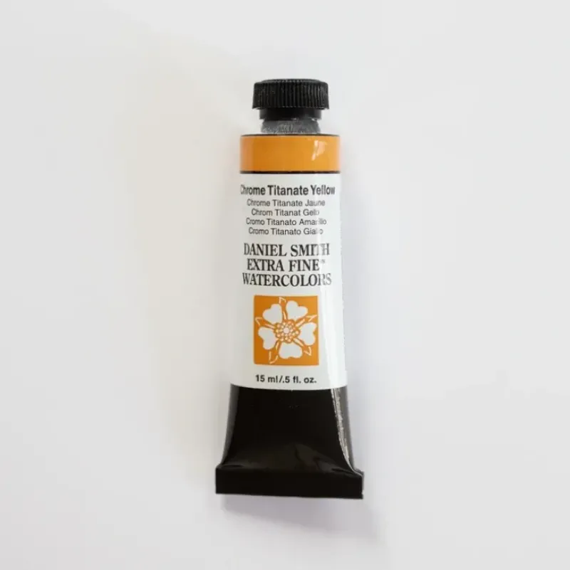 Daniel Smith Watercolor 15ml Extra Fine Chrome Titanate Yellow 2 - Little Painter Art | Exploring the Endless Possibilities of Art| Pigment