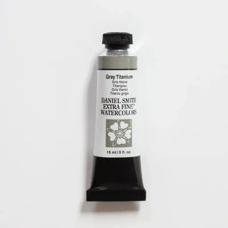 Daniel Smith Watercolor 15ml Extra Fine Gray Titanium 1 - Little Painter Art | Exploring the Endless Possibilities of Art| Pigment