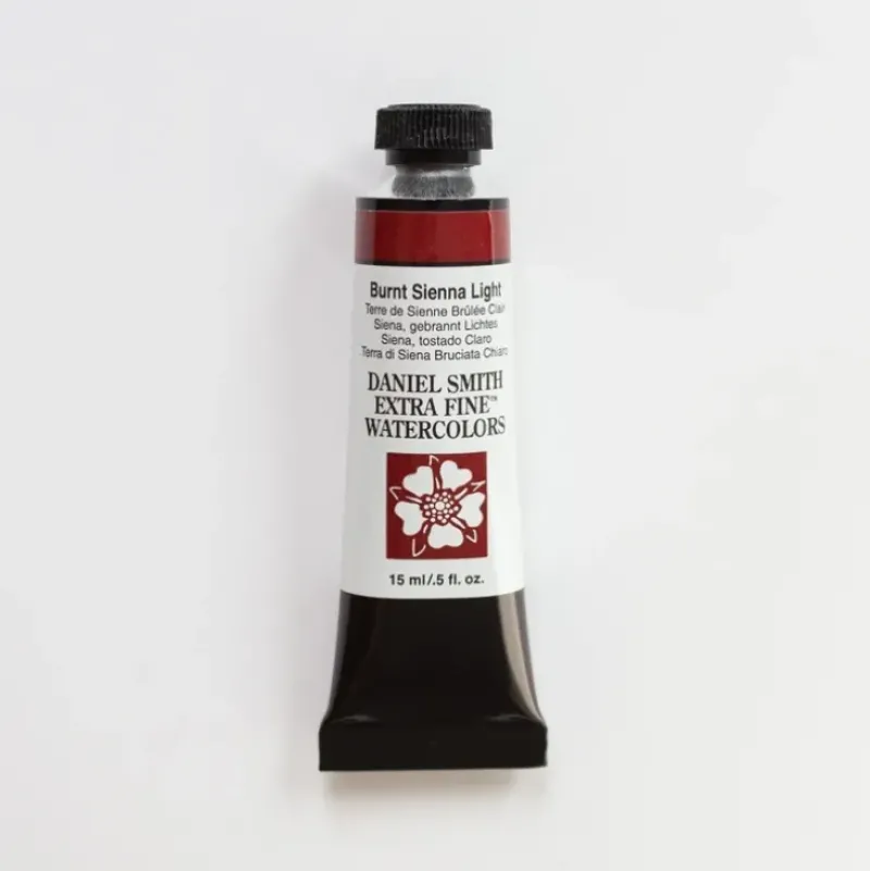 Daniel Smith Watercolor 15ml Extra Fine Burnt Sienna Light 1 - Little Painter Art | Exploring the Endless Possibilities of Art| Pigment