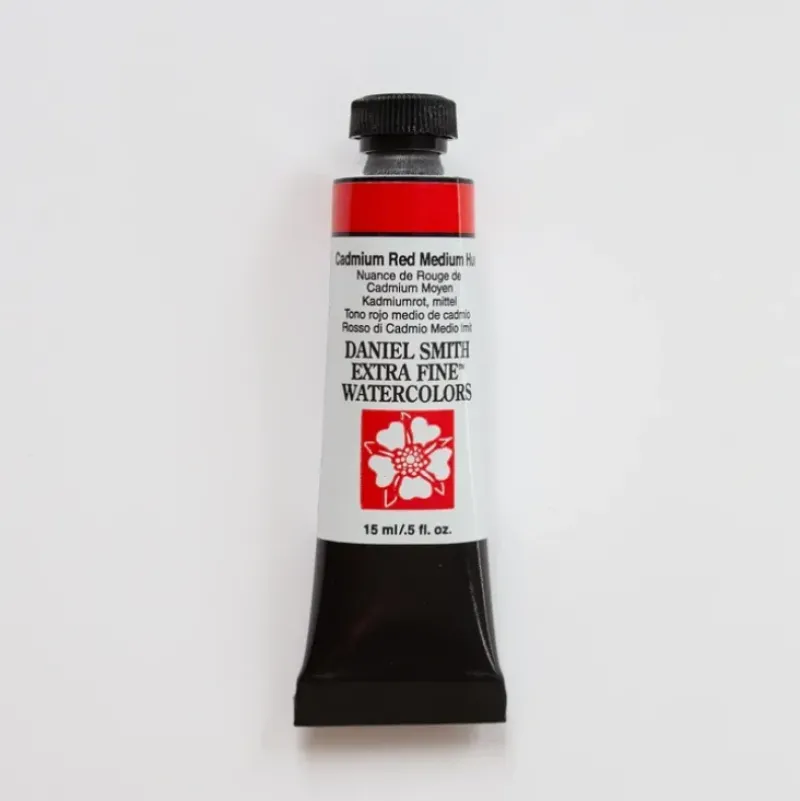 Daniel Smith Watercolor 15ml Extra Fine Cadmium Red Medium Hue 3 - Little Painter Art | Exploring the Endless Possibilities of Art| Pigment