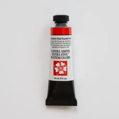 Daniel Smith Watercolor 15ml Extra Fine Cadmium Red Scarlet Hue 3 - Little Painter Art | Exploring the Endless Possibilities of Art| Pigment