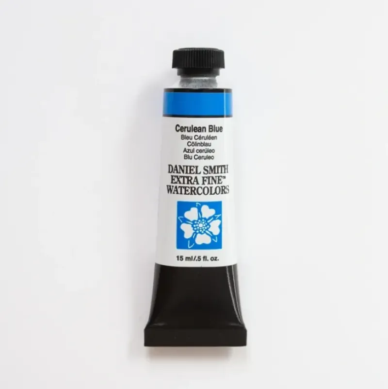 Daniel Smith Watercolor 15ml Extra Fine Cerulean Blue 3 - Little Painter Art | Exploring the Endless Possibilities of Art| Pigment
