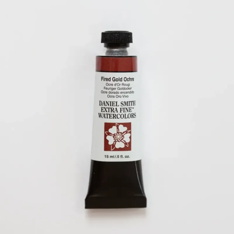 Daniel Smith Watercolor 15ml Extra Fine Fired Gold Ochre 2 - Little Painter Art | Exploring the Endless Possibilities of Art| Pigment