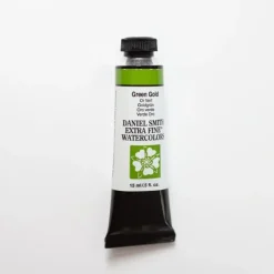Daniel Smith Watercolor 15ml Extra Fine Green Gold 2 - Little Painter Art | Exploring the Endless Possibilities of Art| Pigment