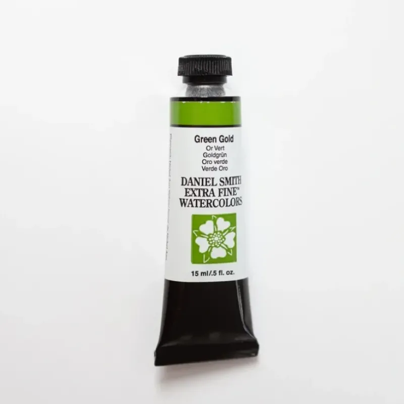 Daniel Smith Watercolor 15ml Extra Fine Green Gold 2 - Little Painter Art | Exploring the Endless Possibilities of Art| Pigment