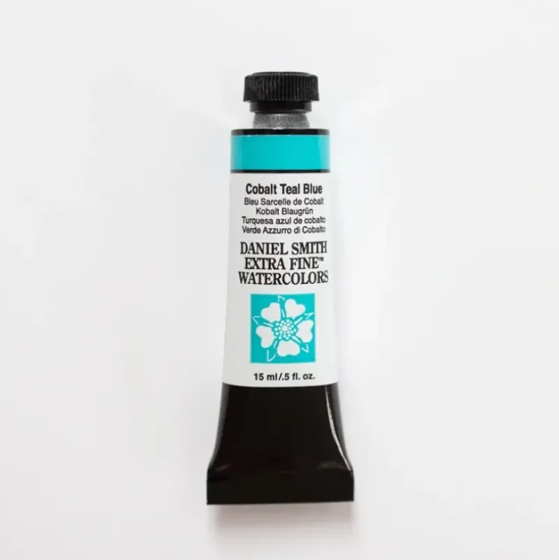 Daniel Smith Watercolor 15ml Extra Fine Cobalt Teal Blue 2 - Little Painter Art | Exploring the Endless Possibilities of Art| Pigment