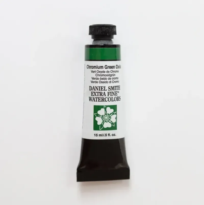 Daniel Smith Watercolor 15ml Extra Fine Chromium Green Oxide 1 - Little Painter Art | Exploring the Endless Possibilities of Art| Pigment