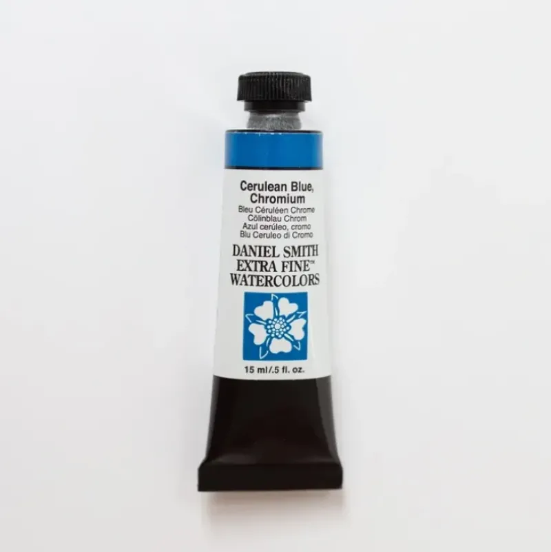 Daniel Smith Watercolor 15ml Extra Fine Cerulean Blue Chromium 2 - Little Painter Art | Exploring the Endless Possibilities of Art| Pigment
