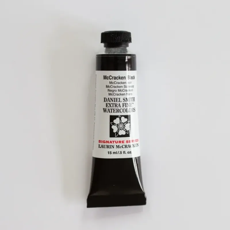 Daniel Smith Watercolor 15ml Extra Fine McCracken Black 2 - Little Painter Art | Exploring the Endless Possibilities of Art| Pigment