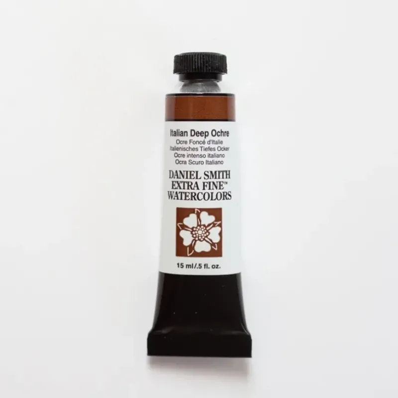 Daniel Smith Watercolor 15ml Extra Fine Italian Deep Ochre 1 - Little Painter Art | Exploring the Endless Possibilities of Art| Pigment