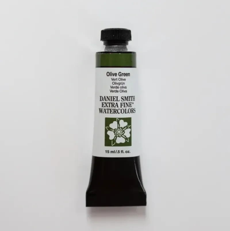 Daniel Smith Watercolor 15ml Extra Fine Olive Green 1 - Little Painter Art | Exploring the Endless Possibilities of Art| Pigment