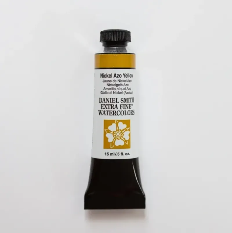 Daniel Smith Watercolor 15ml Extra Fine Nickel Azo Yellow 2 - Little Painter Art | Exploring the Endless Possibilities of Art| Pigment