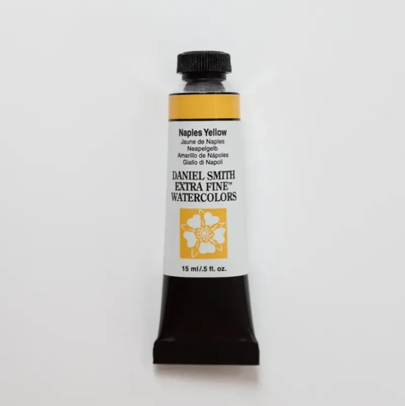 Daniel Smith Watercolor 15ml Extra Fine Naples Yellow 1 - Little Painter Art | Exploring the Endless Possibilities of Art| Pigment