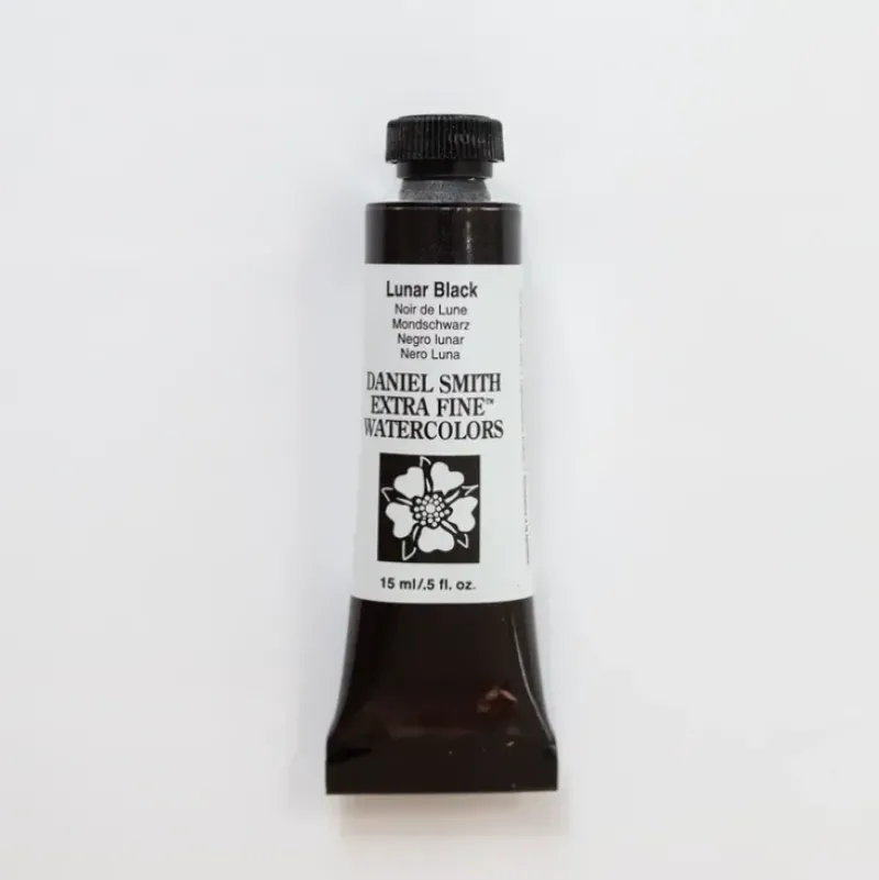 Daniel Smith Watercolor 15ml Extra Fine Lunar Black 1 - Little Painter Art | Exploring the Endless Possibilities of Art| Pigment