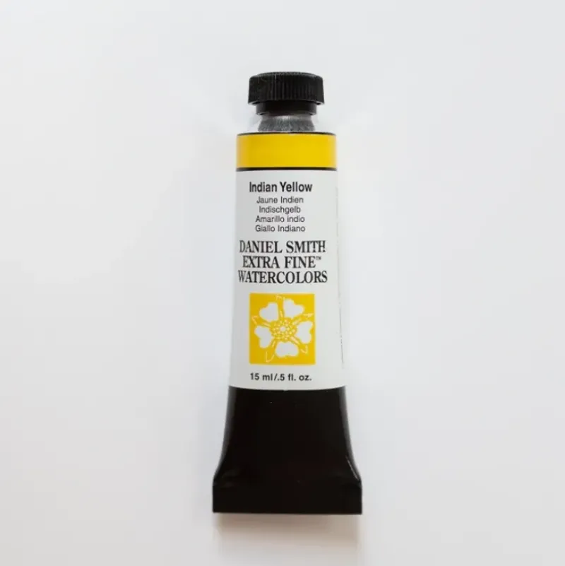 Daniel Smith Watercolor 15ml Extra Fine Indian Yellow 3 - Little Painter Art | Exploring the Endless Possibilities of Art| Pigment