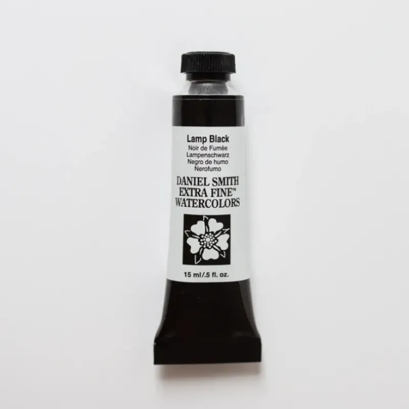 Daniel Smith Watercolor 15ml Extra Fine Lamp Black 1 - Little Painter Art | Exploring the Endless Possibilities of Art| Pigment