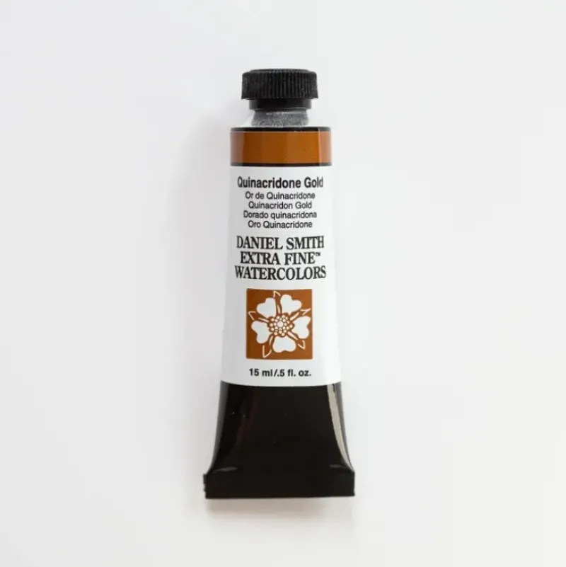 Daniel Smith Watercolor 15ml Extra Fine Quinacridone Gold 2 - Little Painter Art | Exploring the Endless Possibilities of Art| Pigment