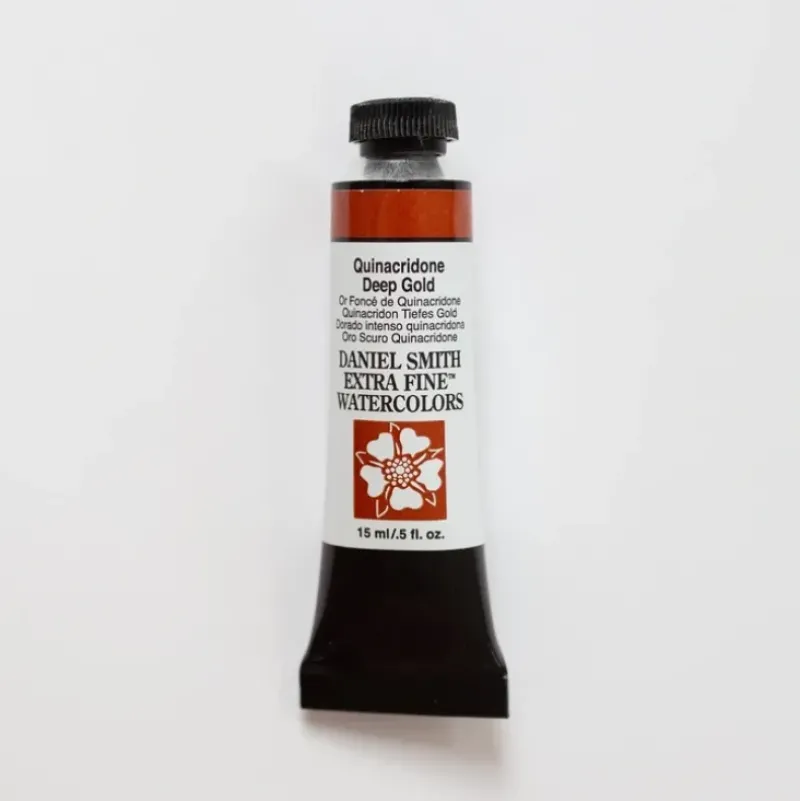 Daniel Smith Watercolor 15ml Extra Fine Quinacridone Deep Gold 2 - Little Painter Art | Exploring the Endless Possibilities of Art| Pigment