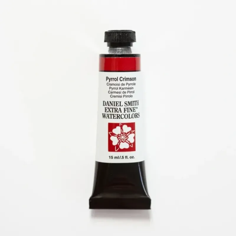 Daniel Smith Watercolor 15ml Extra Fine Pyrrol Crimson 2 - Little Painter Art | Exploring the Endless Possibilities of Art| Pigment