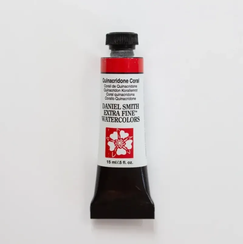 Daniel Smith Watercolor 15ml Extra Fine Quinacridone Coral 2 - Little Painter Art | Exploring the Endless Possibilities of Art| Pigment
