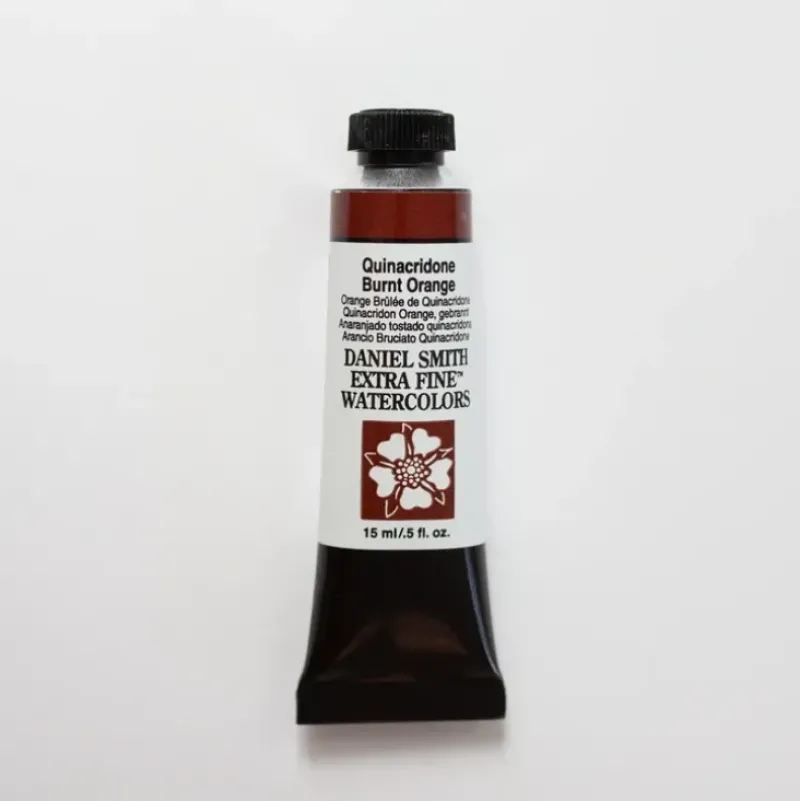 Daniel Smith Watercolor 15ml Extra Fine Quinacridone Burnt Orange 2 - Little Painter Art | Exploring the Endless Possibilities of Art| Pigment