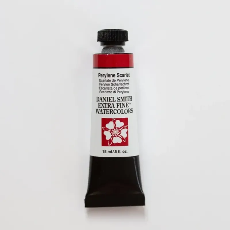 Daniel Smith Watercolor 15ml Extra Fine Perylene Scarlet 3 - Little Painter Art | Exploring the Endless Possibilities of Art| Pigment