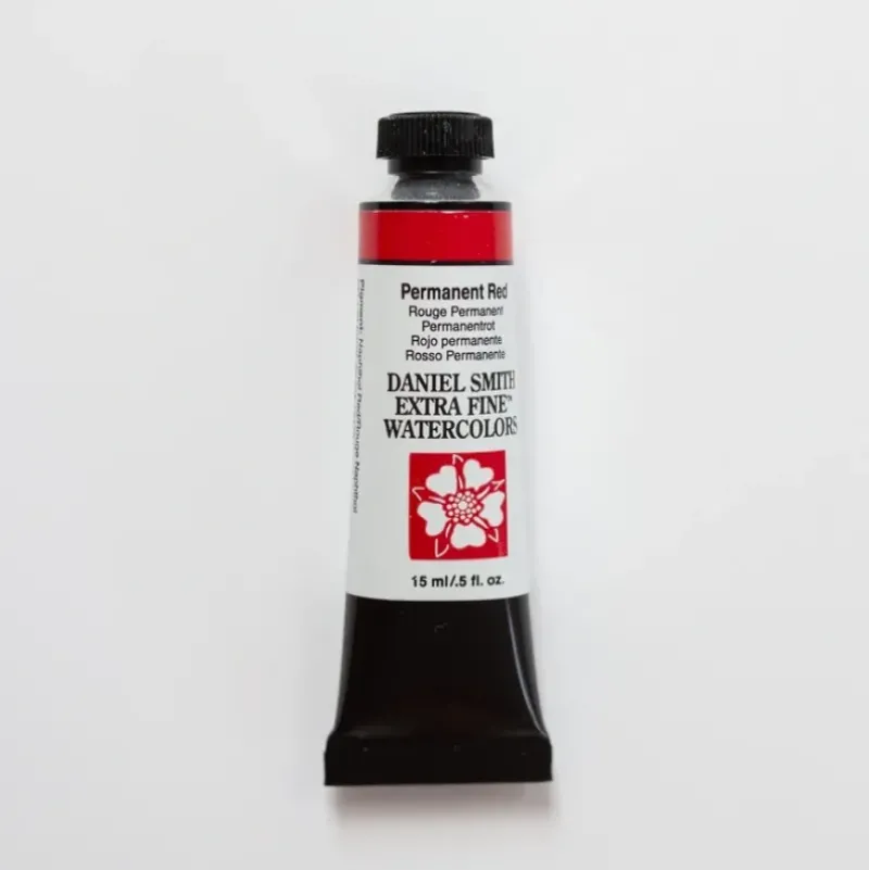 Daniel Smith Watercolor 15ml Extra Fine Permanent Red 1 - Little Painter Art | Exploring the Endless Possibilities of Art| Pigment