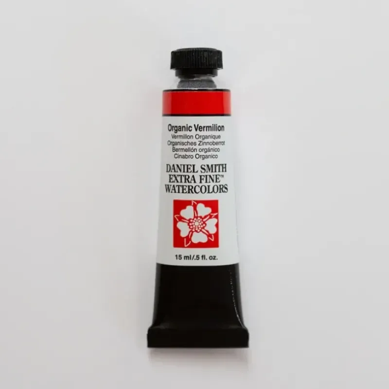 Daniel Smith Watercolor 15ml Extra Fine Organic Vermilion 2 - Little Painter Art | Exploring the Endless Possibilities of Art| Pigment