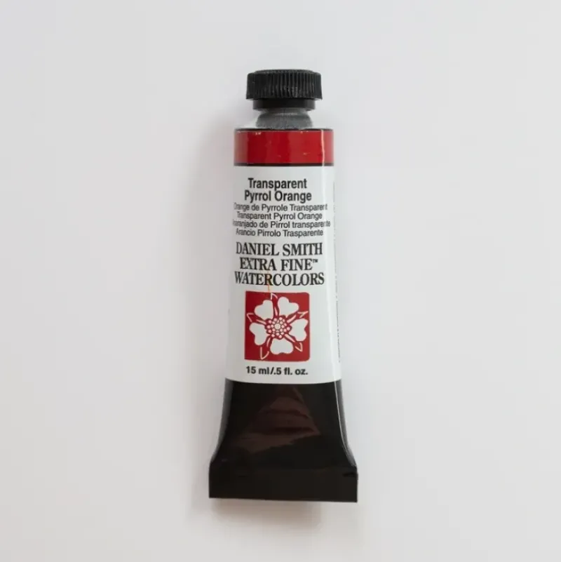 Daniel Smith Watercolor 15ml Extra Fine Transparent Pyrrol Orange 2 - Little Painter Art | Exploring the Endless Possibilities of Art| Pigment
