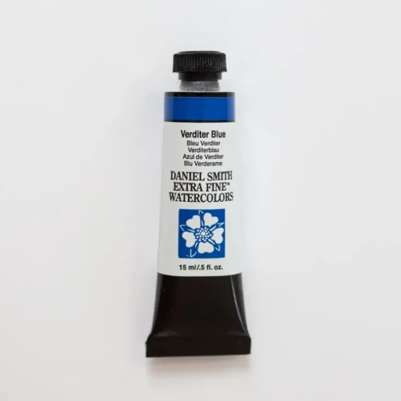 Daniel Smith Watercolor 15ml Extra Fine Verditer Blue 2 - Little Painter Art | Exploring the Endless Possibilities of Art| Pigment