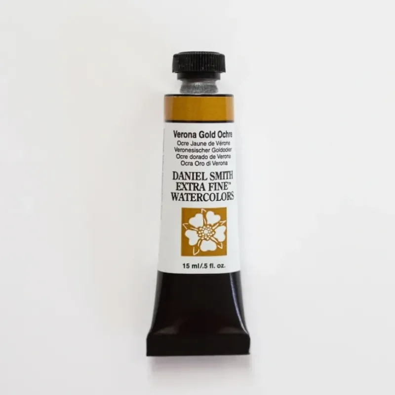 Daniel Smith Watercolor 15ml Extra Fine Verona Gold Ochre 1 - Little Painter Art | Exploring the Endless Possibilities of Art| Pigment