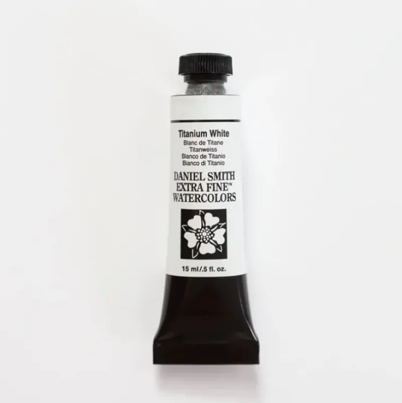 Daniel Smith Watercolor 15ml Extra Fine Titanium White 1 - Little Painter Art | Exploring the Endless Possibilities of Art| Pigment