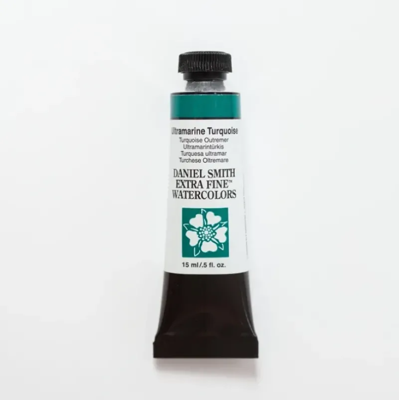 Daniel Smith Watercolor 15ml Extra Fine Ultramarine Turquoise 1 - Little Painter Art | Exploring the Endless Possibilities of Art| Pigment