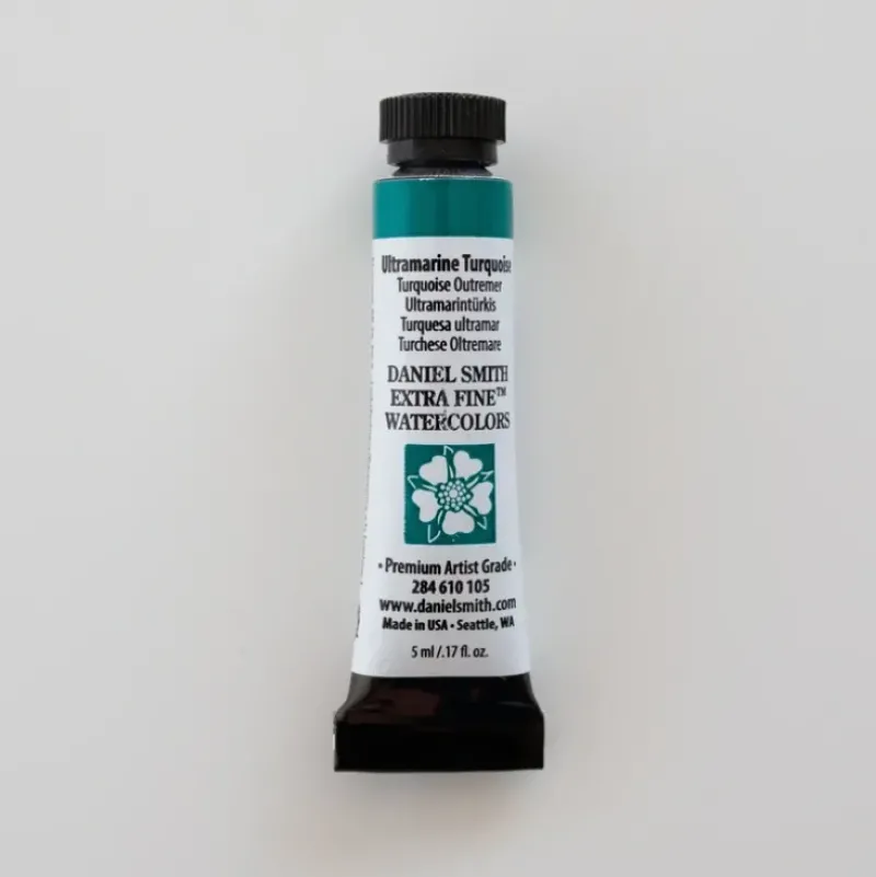 Daniel Smith Watercolor 5ml extra fine Ultramarine Turquoise 1 - Little Painter Art | Exploring the Endless Possibilities of Art| Pigment