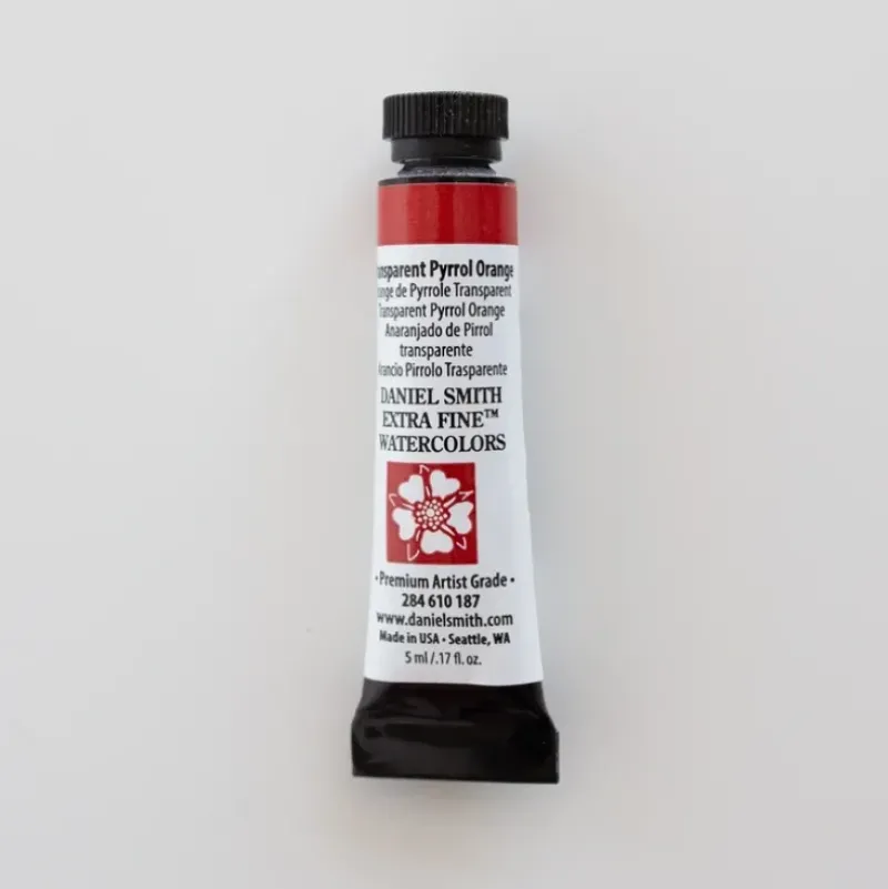 Daniel Smith Watercolor 5ml extra fine Transparent Pyrrol Orange 2 - Little Painter Art | Exploring the Endless Possibilities of Art| Pigment