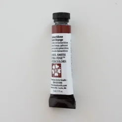 Daniel Smith Watercolor 5ml extra fine Quinacridone Burnt Orange 2 - Little Painter Art | Exploring the Endless Possibilities of Art| Pigment