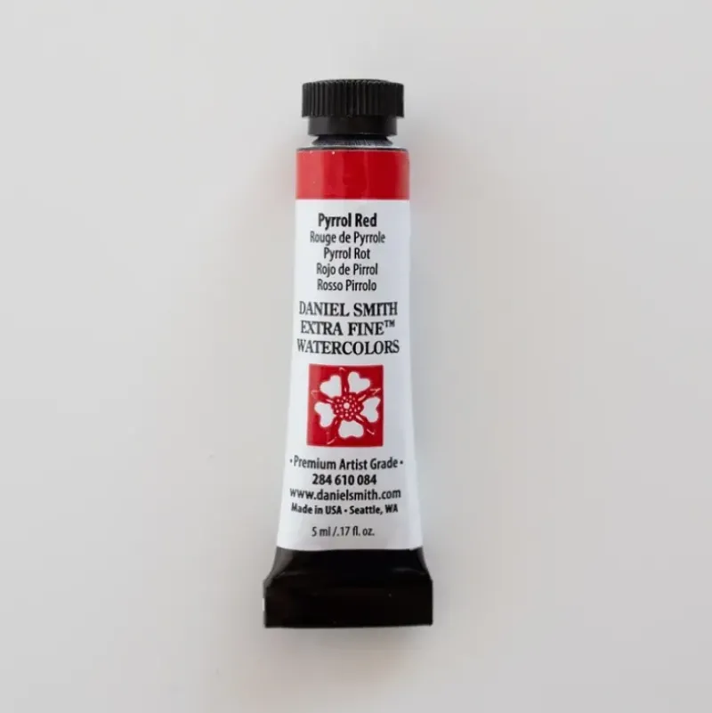 Daniel Smith Watercolor 5ml extra fine Pyrrol Red 3 - Little Painter Art | Exploring the Endless Possibilities of Art| Pigment