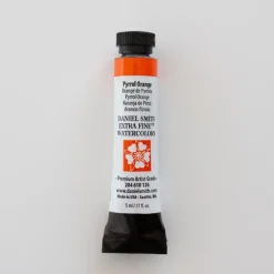 Daniel Smith Watercolor 5ml extra fine Pyrrol Orange 2 - Little Painter Art | Exploring the Endless Possibilities of Art| Pigment