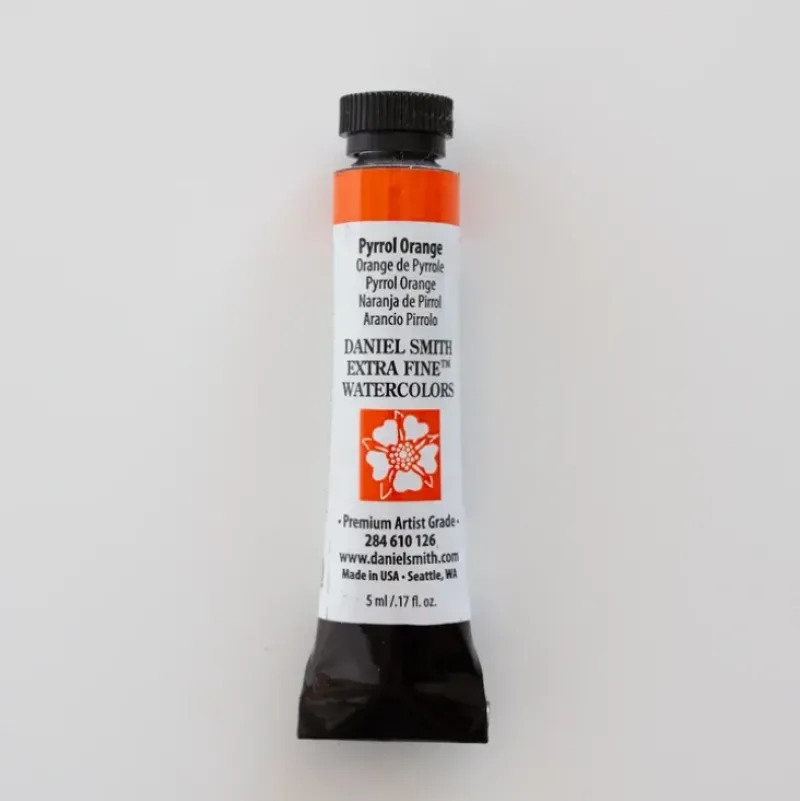 Daniel Smith Watercolor 5ml extra fine Pyrrol Orange 2 - Little Painter Art | Exploring the Endless Possibilities of Art| Pigment