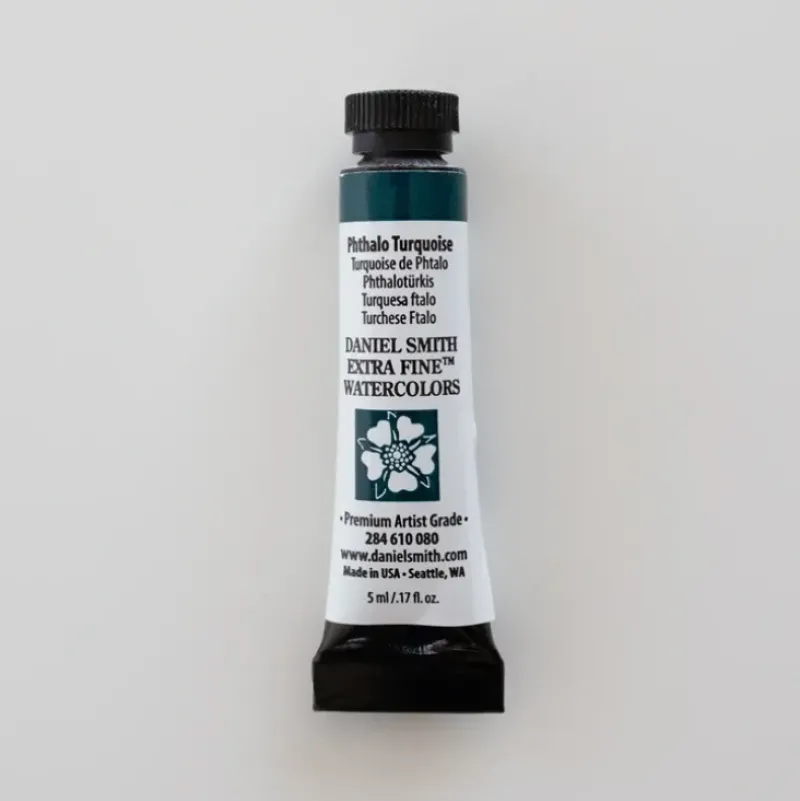 Daniel Smith Watercolor 5ml extra fine Phthalo Turquoise 1 - Little Painter Art | Exploring the Endless Possibilities of Art| Pigment