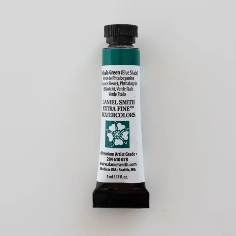 Daniel Smith Watercolor 5ml extra fine Phthalo Green (Blue Shade) 1 - Little Painter Art | Exploring the Endless Possibilities of Art| Pigment