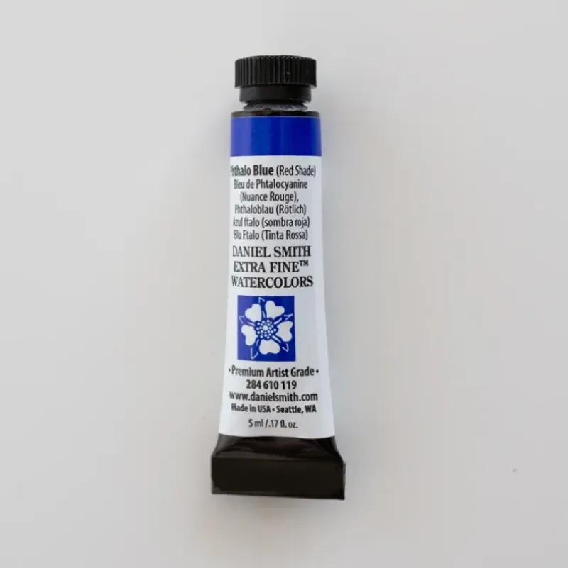 Daniel Smith Watercolor 5ml extra fine Phthalo Blue (Red Shade) 1 - Little Painter Art | Exploring the Endless Possibilities of Art| Pigment